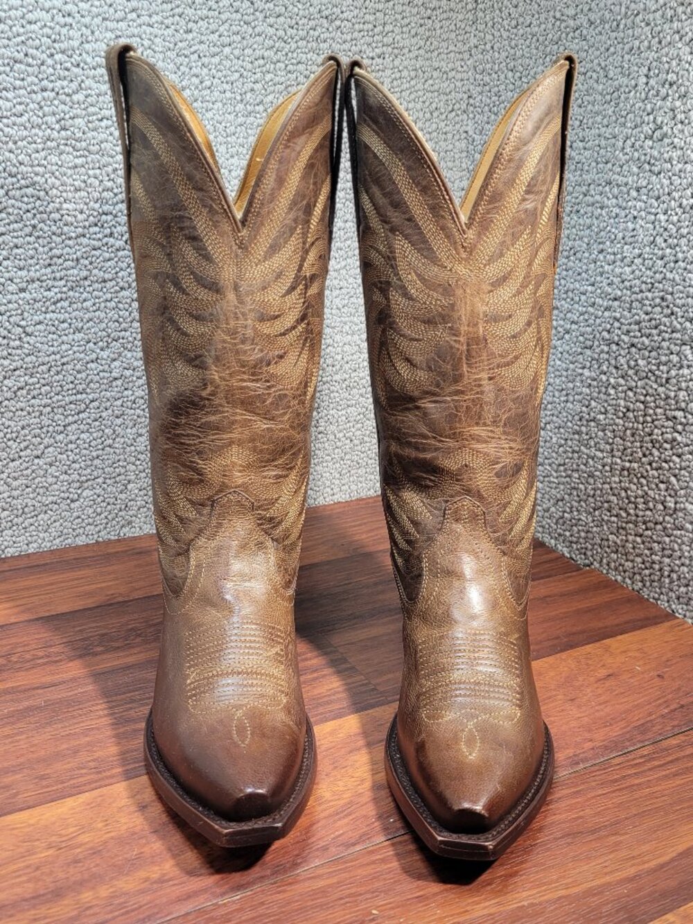 Tecovas The Annie Women's Size 5.5B Cafe Goat Cowgirl Boots